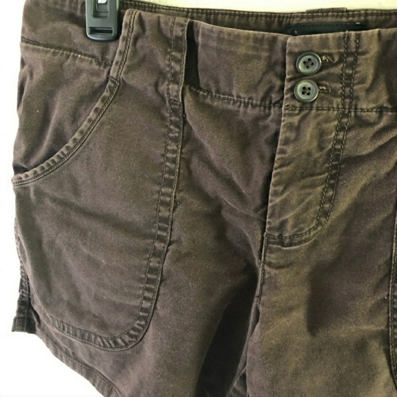 The Limited Drew Fit Brown Chino Shorts Women's 4 Flat Front Pockets Summer EUC - Picture 4 of 7